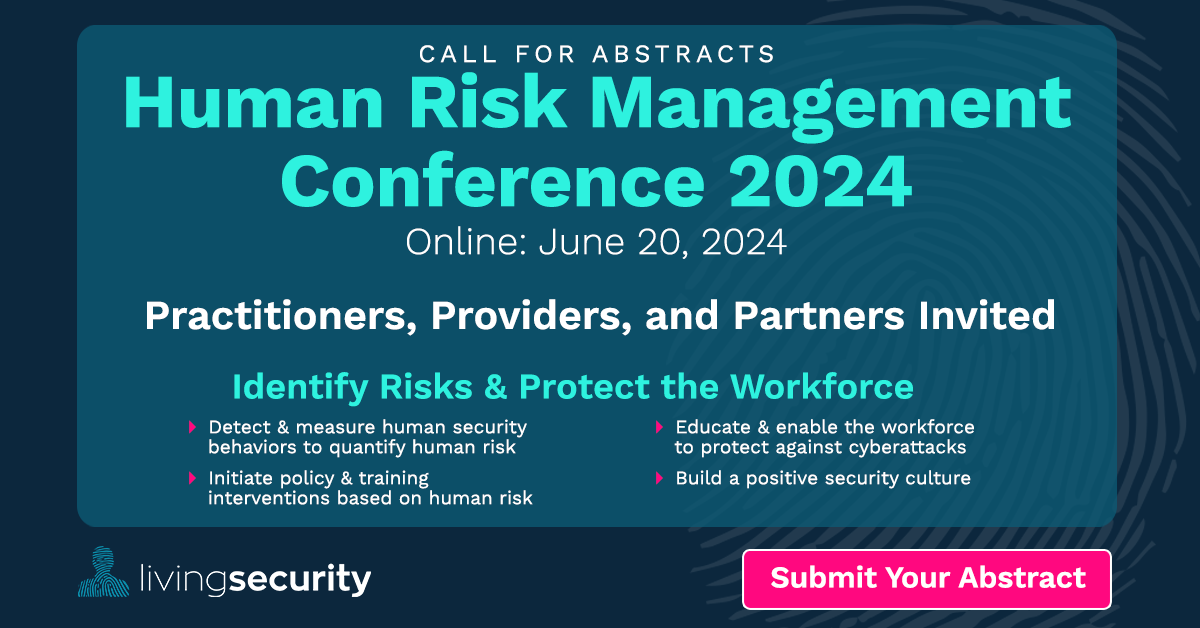 Human Risk Management Conference Call for Abstracts HRMCon 2024