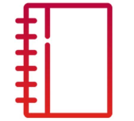 Recommendations Icon - Notebook - Gradient